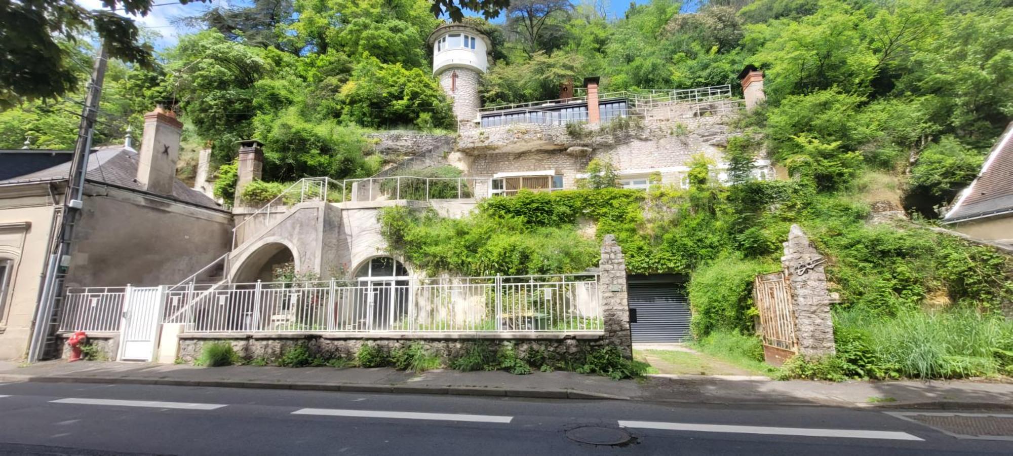 Ferienwohnung Troglodyte Baths Saint-Étienne-de-Chigny Exterior foto